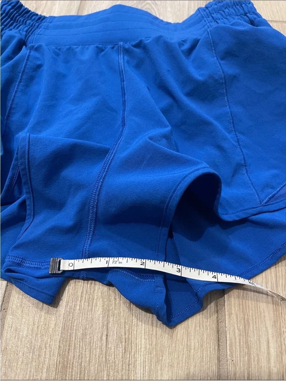 Lululemon Hotty Hot High Rise Lined Shorts Galactic Cobalt 2.5